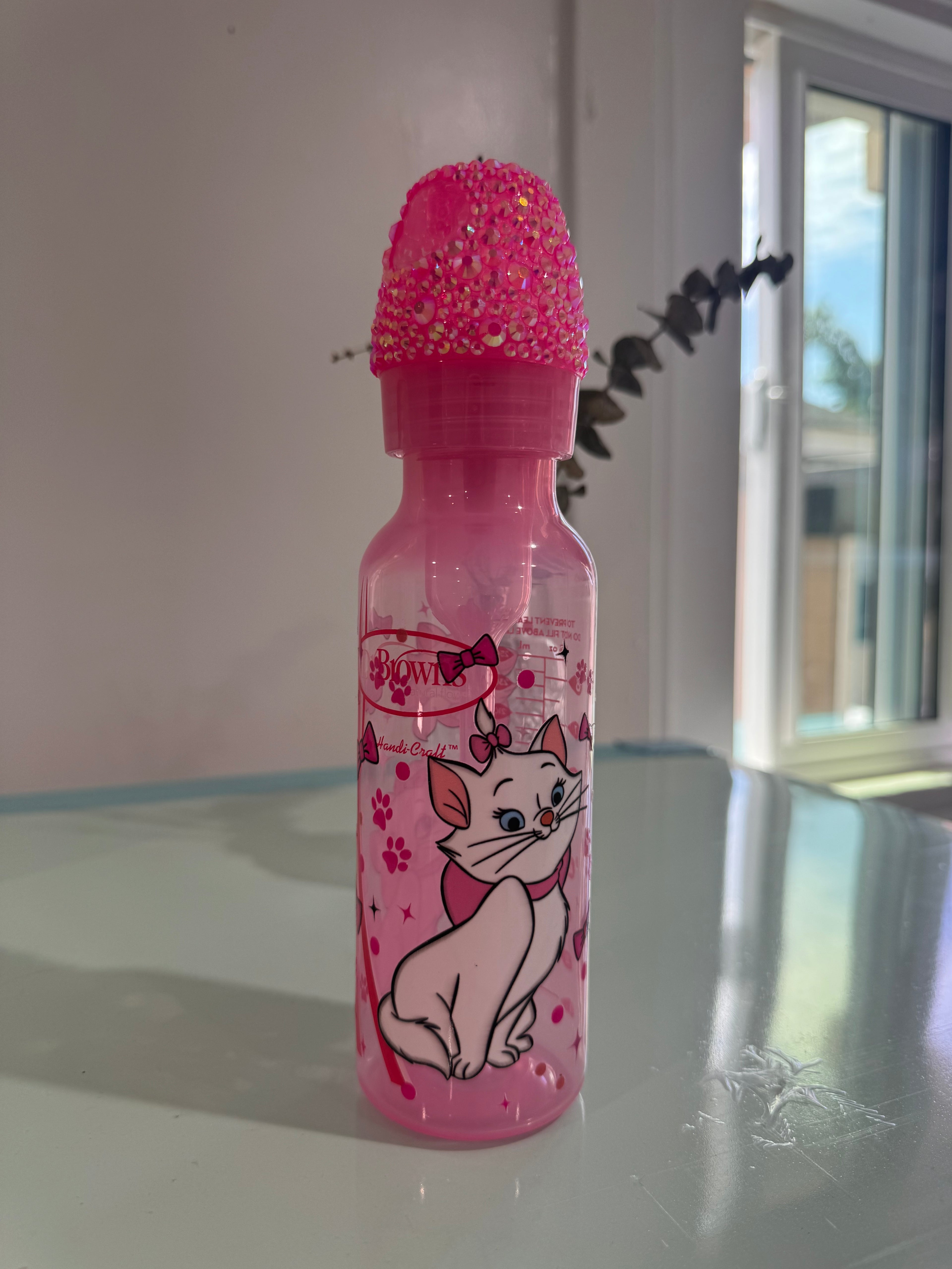 Cute coquette kitty pink bottle