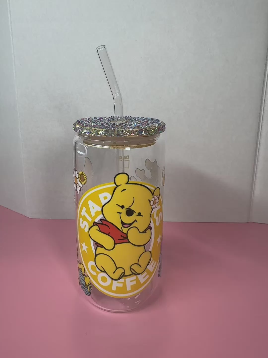 Honey bear glass tumbler